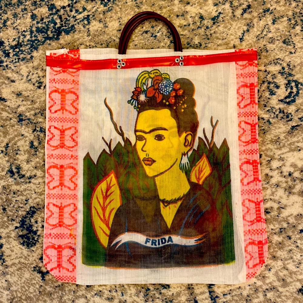 Frida Kahlo Mesh Tote Bag from Mexico